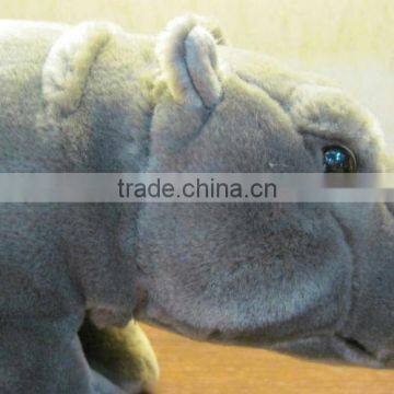 Custom Fine Quality Wild Animal Plush Toy Blue Hippo Plush Toy photo-4