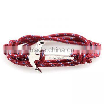 Rope Bracelet Men Beaded Anchor Wrist Band photo-2