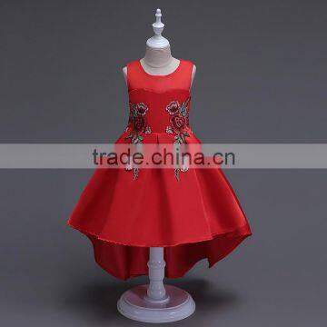 Children Girl Wear Chinese Style Traditional Embroidery Designs For Wedding Dress