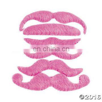 Christmas holiday pink mustache