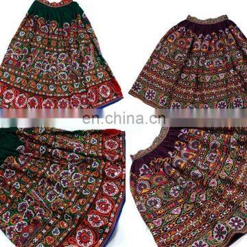 Vintage Banjara Belly Dance Skirt Old Sari Skirt