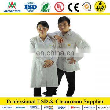 5mm grid, With Logo design ESD Poly/cotton Antistatic smock