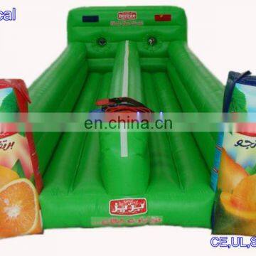 Inflatable bungee run / bungee tun with model door