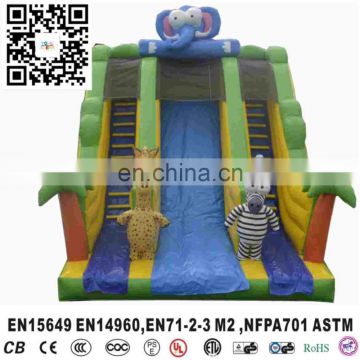 Animal word inflatable slide on sale in amusement park for kids