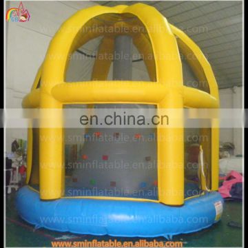 Inflatable bouncer, air bouncer castle with climbing rock, inflatable jumping castle for sale