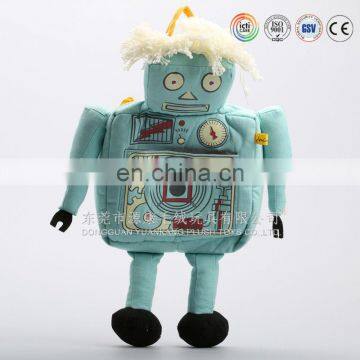 Boy favorite Robot plush toys backpack