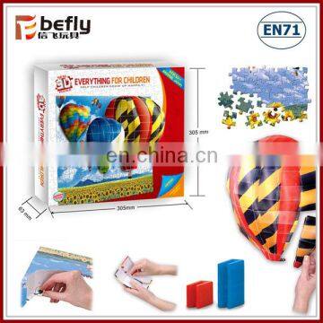 Wholesale kids Hot-air balloon paper 3D jigsaw puzzle