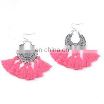 Ladies Fashion Alloy Multicolor Lovely Tassel Earrings for All Purpose