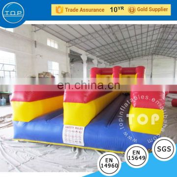 New design bouncy castle water slide interactive inflatable bungee run with great price