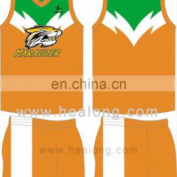 Healong Dye-Sublimation Printing Oem Digital Printing Australian Rules Football Jersey