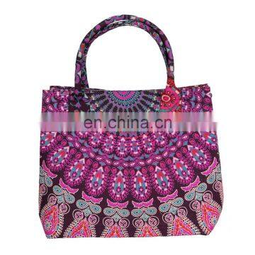 Indian Handbags Women Shoulder Bag Mandala Tote Bag Handmade Shopping Bag