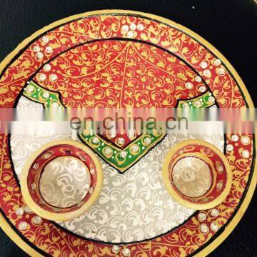 RH-MARBLE POOJA THALI