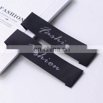 high grade custom embossed woven labels for tshirt