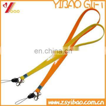 Alibaba wholesale custom polyester detachable cell phone neck lanyard