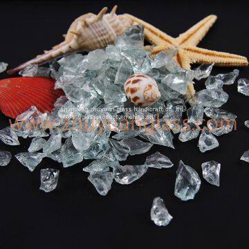 1-3mm,3-6mm,6-9mm,9-12mm Decorative Crushed Aqua Green Glass Cullet photo-3