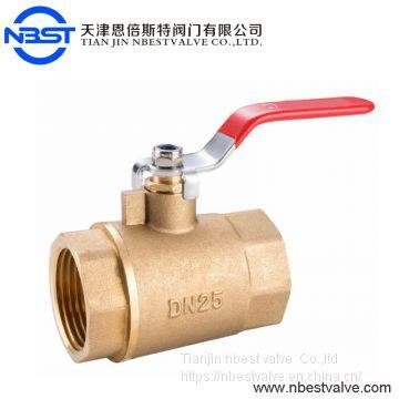 Thread End 1000PSI Brass Casting Two Piece Ball Valve SS304