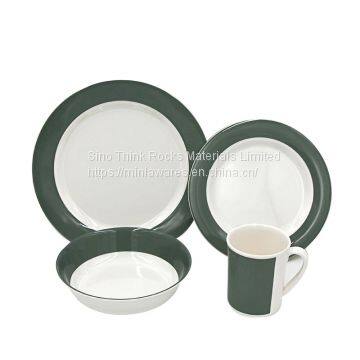 Factory Direct Price Tableware Korean Dinnerware Set Blue Melamine Dinner Party Sets photo-3