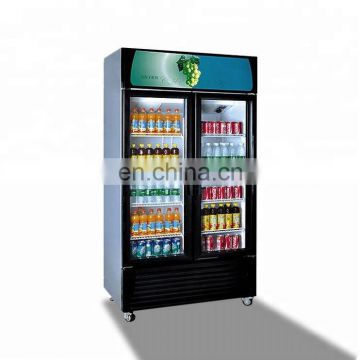 Commercial Kitchen Refrigerator Upright Glass Door Display Fridge With High Quality