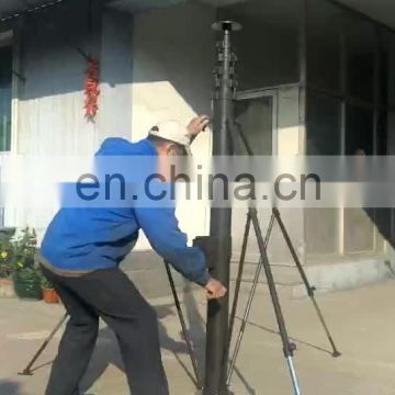 8m steel telescopic mast vehicle mounted surveillance