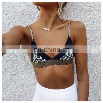 New Arrivals Stock Sequins Leopard Print Adult Bathing Suit 2pc Set Bikinis Woman Swimwear photo-3