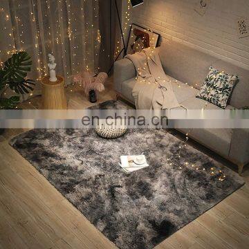Customized Solid Color Floor Rugs Soft Fluffy Shaggy Carpets for Living Room Carpet