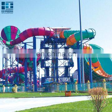 Big Water Park Design Equipment Supplier Fiberglass Water Slide Tube For Sale photo-6