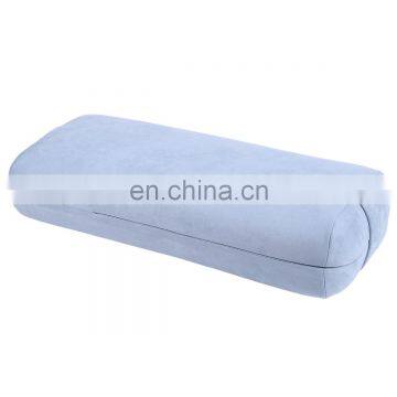 Hot Selling Wholesale High Quality ECO Memory Sponge Filling Organic Suede Cover Rectangle Yoga Pillow Bolster With Handles photo-7