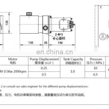 Hydraulic Power Unit Power Mini 0.5mL/r 24 Volt for Medical Care Equipments photo-2