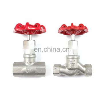 DN15 SS304 CF8 Stainless Steel S type Threaded Water Globe Valve