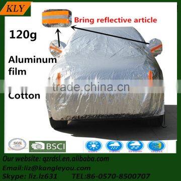 Auto customized Aluminum film +cotton car cover