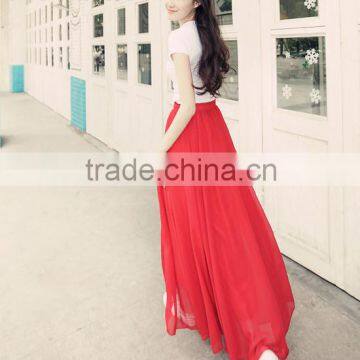 Hot Selling Wholesale High Waisted Sexy Long Ladies Skirt photo-3