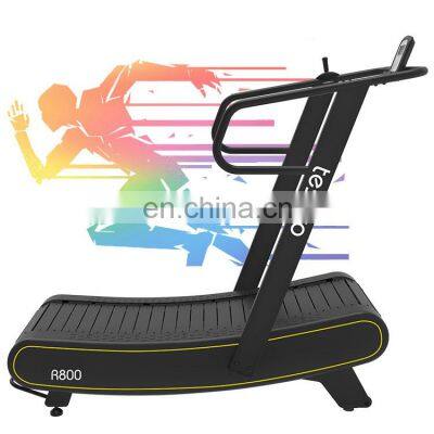 high end treadmills Gym Equipment gym use Fitness  manual curved treadmill  self-generated Home use treadmill running machine