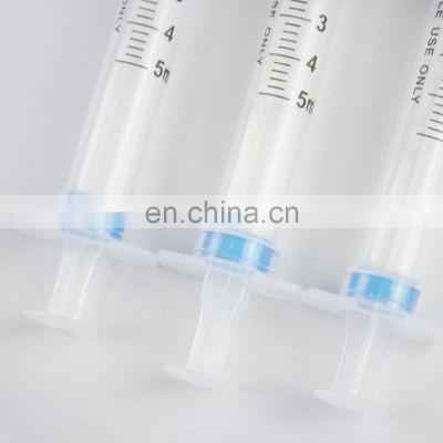 Wholesale Disposable syringe medical consumables needles and syringes disposable products 5ML auto-disable syringe