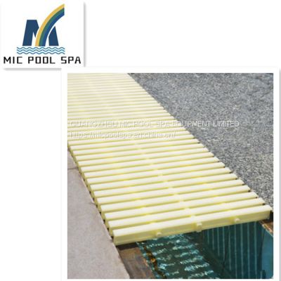 swimming Pool Overflow grating Outdoor Drain Gutter PP Drainage Grates