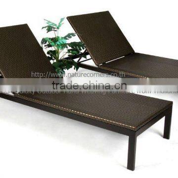 Outdoor Rattan Sun Bed