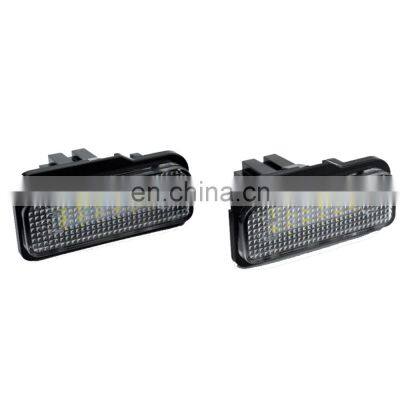 Carest 2PCS Car LED License Plate Lights For Mercedes W211 W203 5D W219 R171 No Error for Benz White Number Plate Lamp 12V