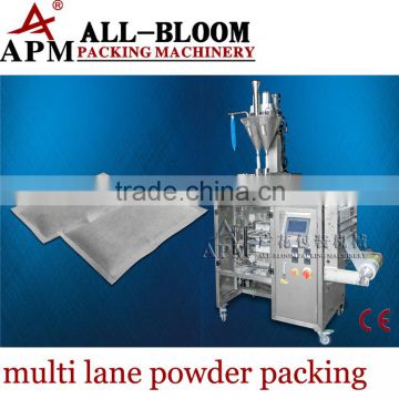 Multi lane chili powder filling and packing machine