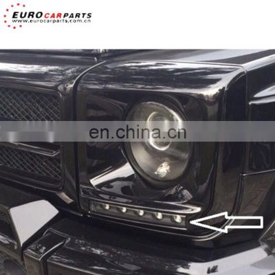 W463 light cover fit for MB G-class W463 to A-style G63 / G65 head light cover with daytime running light for w463 DRL LED