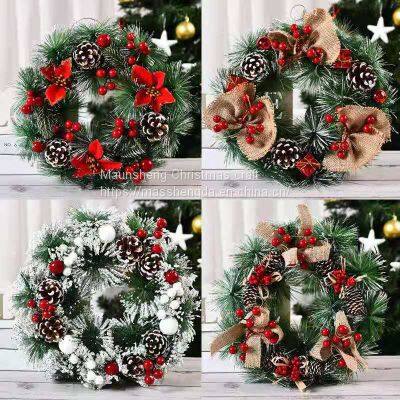 Christmas tree, Christmas wreaths, Christmas ornaments
