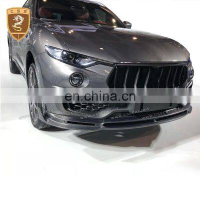 Good Price MS Style Carbon Fiber Material Front Lip Rear Diffuser Spoiler Wing Suitable For Maserati Levante Body Kits