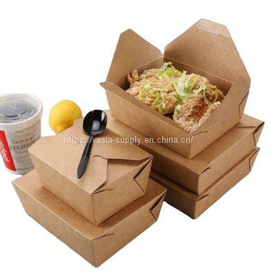 Takeaway fast food takeout boxes custom food packaging boxes with logo eco friendly food containers