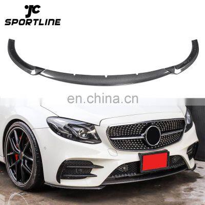 W213 Carbon Fiber Front Lip Splitters for Mercedes Benz W213 E43 AMG E-CLASS 2017-2019