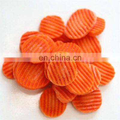 Sinocharm BRC A Approved 6-8CM IQF Carrot Crinkle Cut Frozen Carrot Slices photo-2