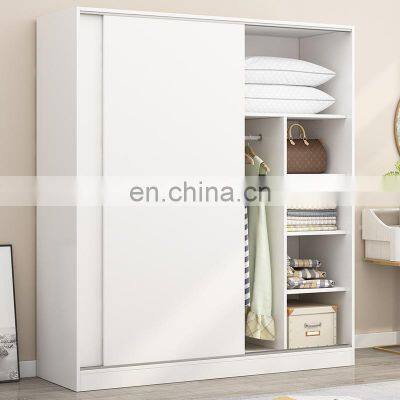 Customized Bedroom Furniture Fitted Sliding Door Closet System Clothes Storage Cabinet Wardrobe Modern Wooden Wardrobes photo-2