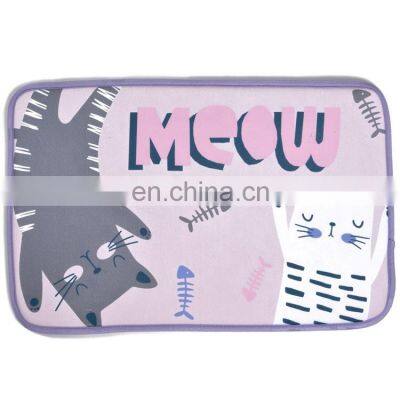 Wholesale china manufacturer supply cute bath rug mat kids memory foam bath mat non slip