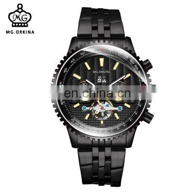 MG.ORKINA MG089 Business Stainless Steel Calendar Business Automatic Mechanical Classic Unique Mens Watches photo-3
