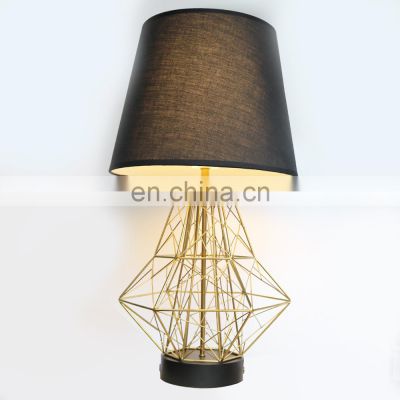 Modern Metal Art Hotel Table Lamp Living Room Bedside Lamp Indoor LED Table Lamp