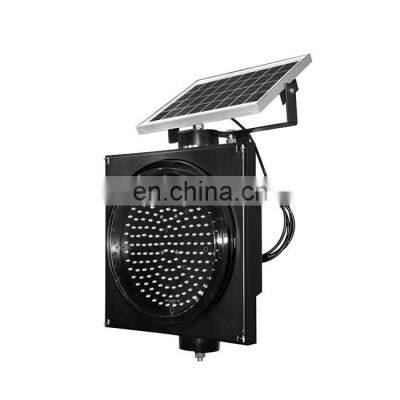 Flashing Warn Lamp With Solar Panel Yellow Traffic Signals LED Lights Yellow Flashing Warn Light