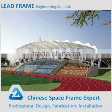 Space-saving light space frame structure bleachers