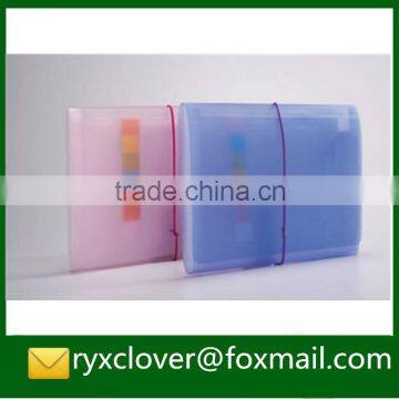 Stationery Office Plastic Expandable Elastic Document Bag